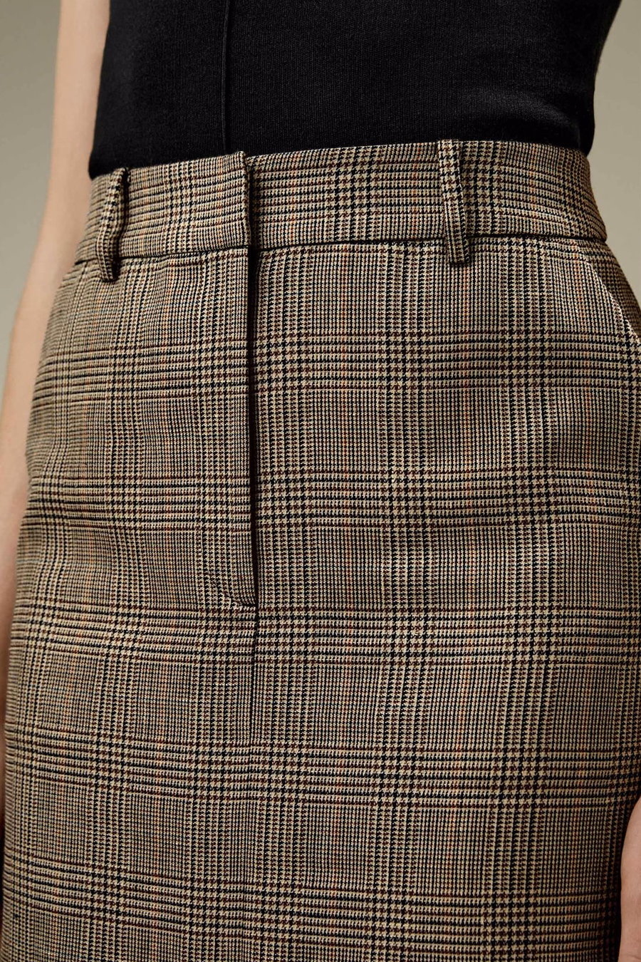 Falda lápiz cuadro glen Sprezzatura