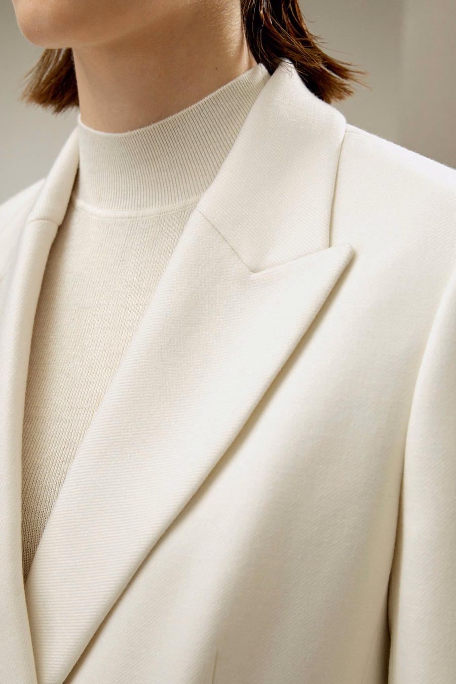 Blazer de lana de doble botonadura