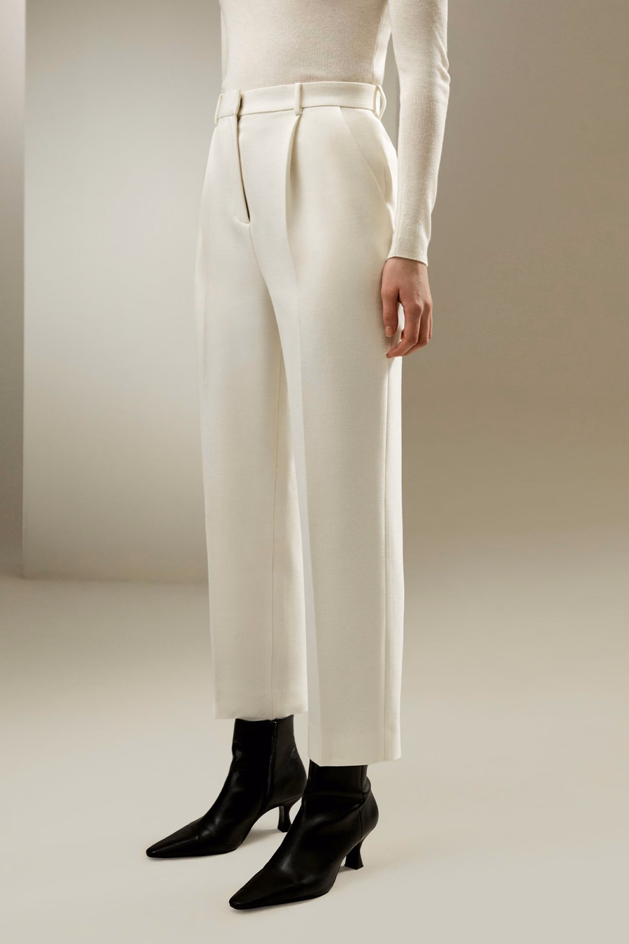 Pantalones de negocios de media altura