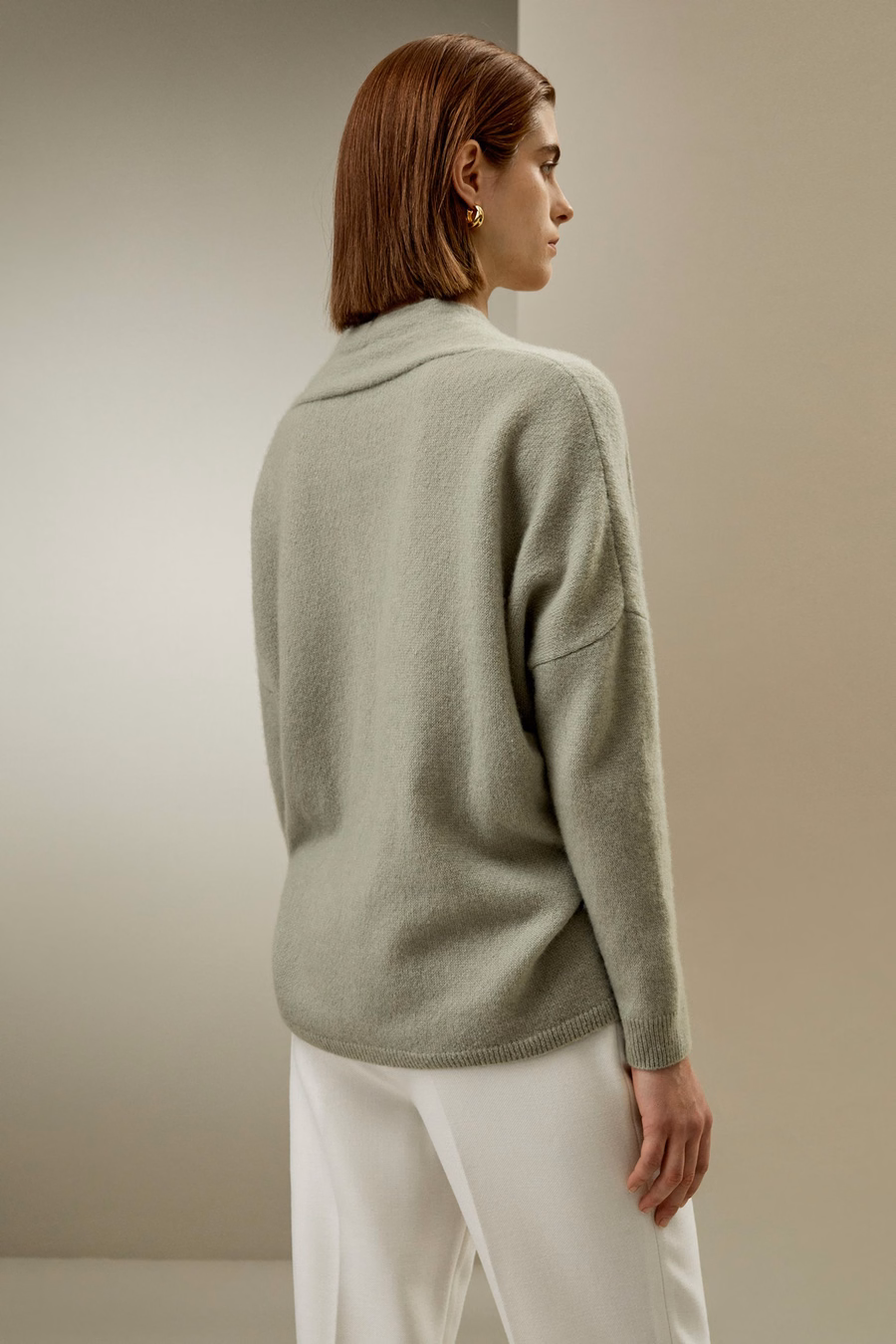 Cardigan de punto envolvente