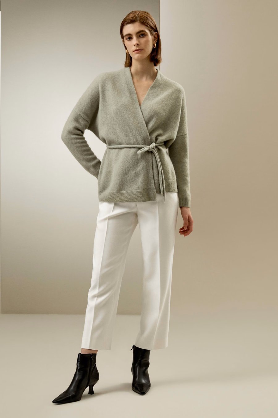 Cardigan de punto envolvente