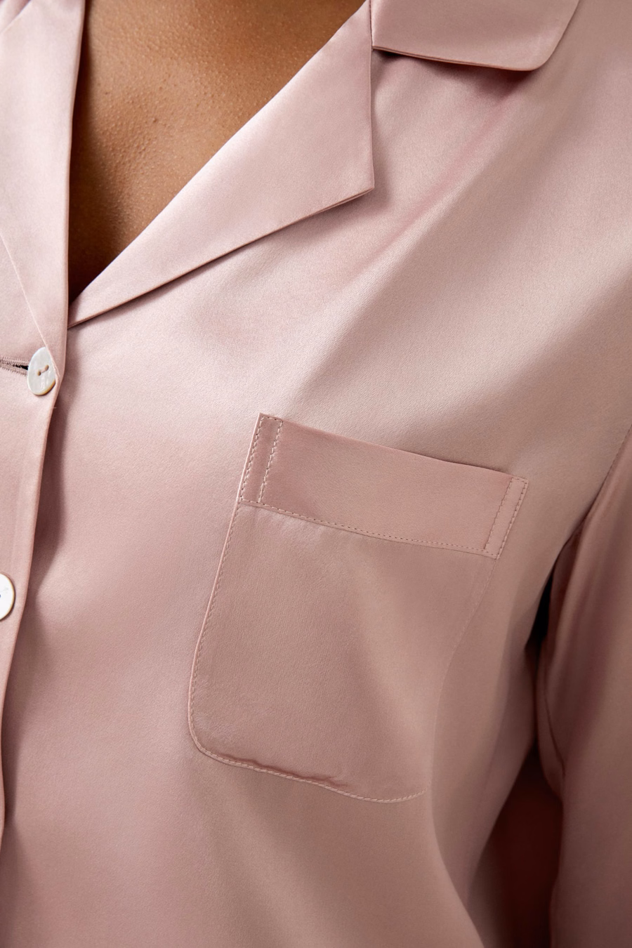 Conjunto de Pijama de Seda Completo para Mujeres