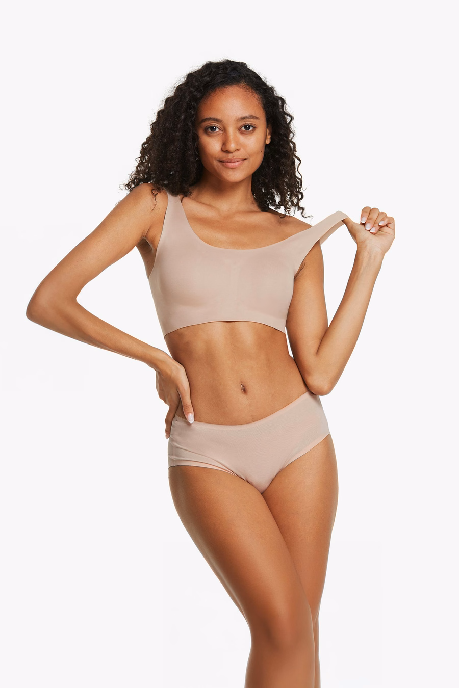 Bra de seda inalámbrico clásico de talla única para mujeres