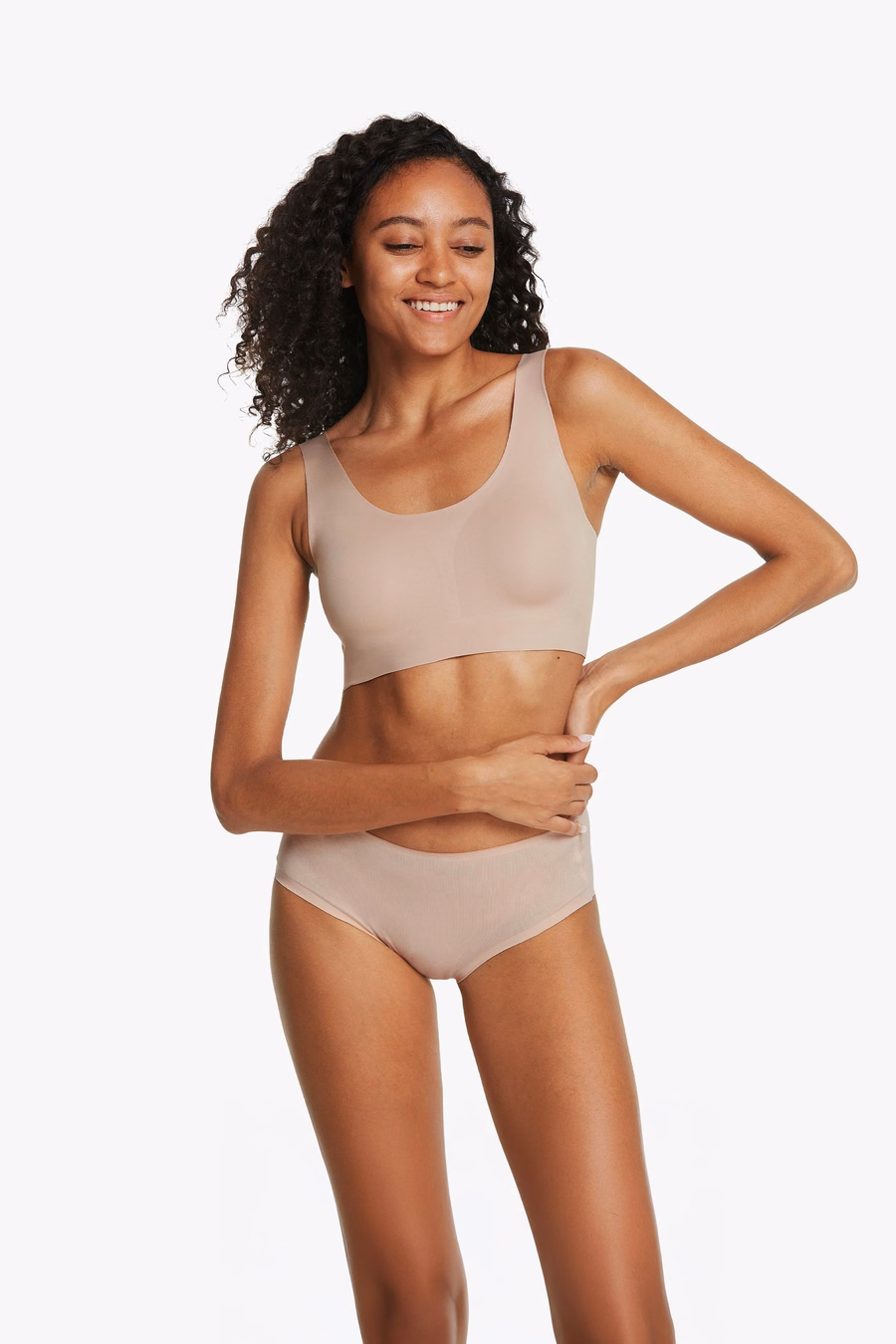 Bra de seda inalámbrico clásico de talla única para mujeres
