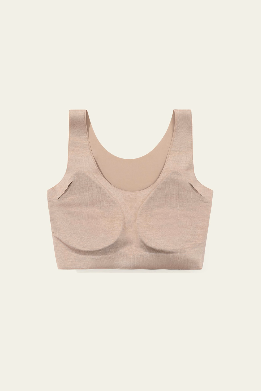 Bra de seda inalámbrico clásico de talla única para mujeres