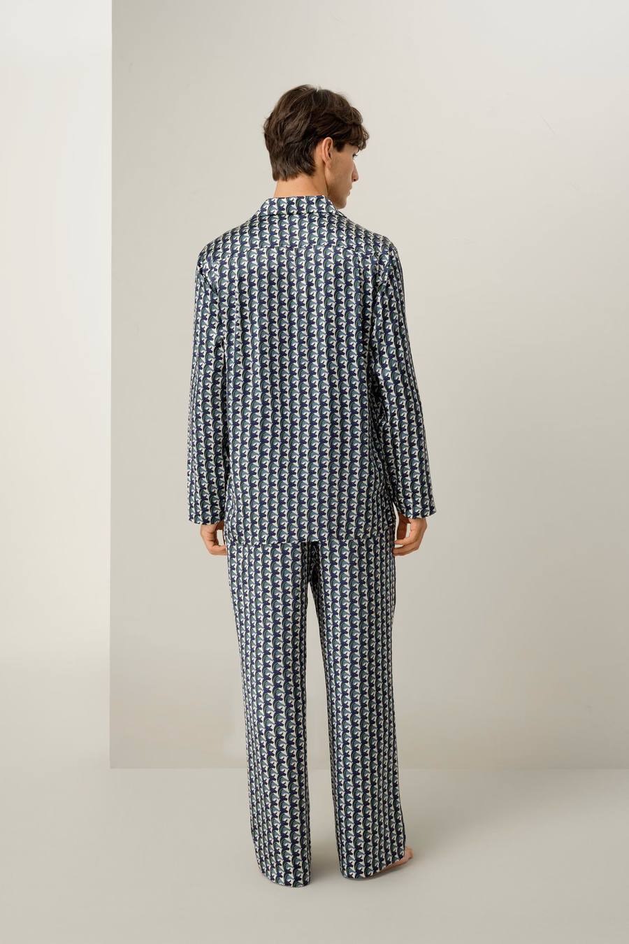 Conjunto de Pijamas de Seda Zodiaco Tauro para Hombres