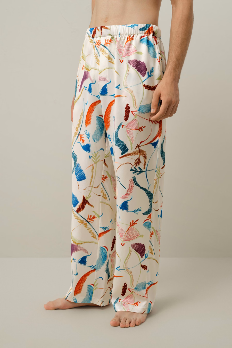 Conjunto de Pijama de Seda para Hombre Sagitario