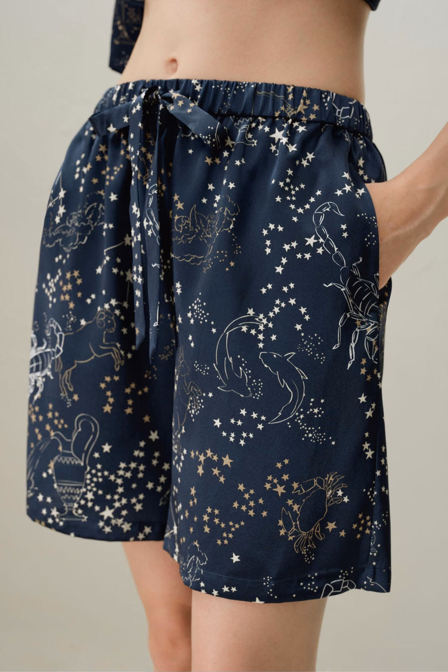 Conjunto de pijama corto del zodiaco Escorpio