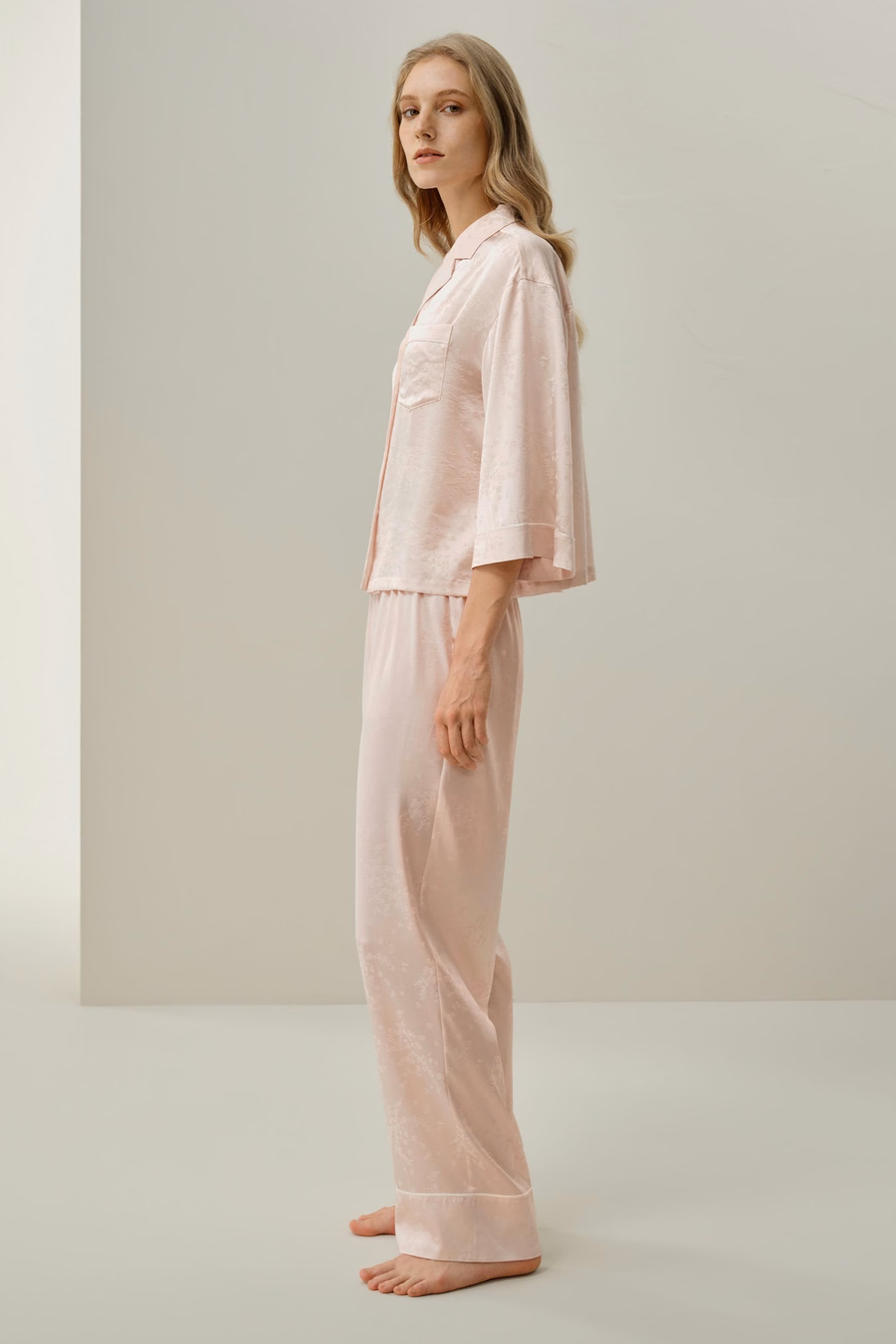 YING Conjunto de Pijamas Jacquard