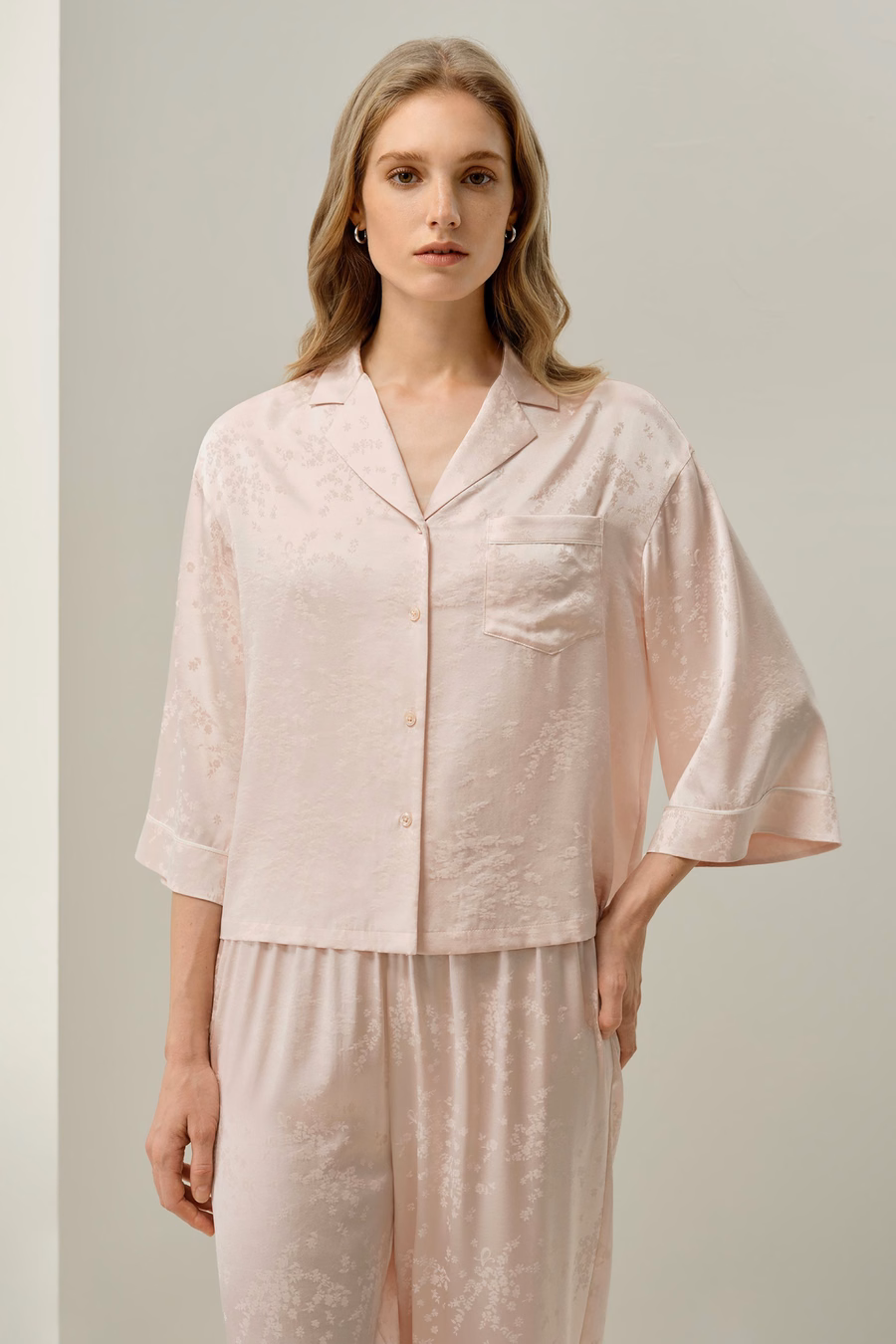 YING Conjunto de Pijamas Jacquard