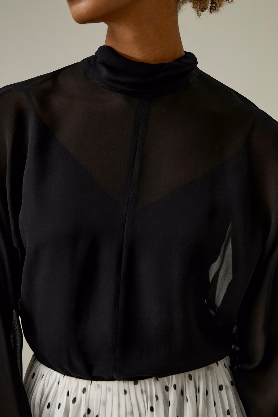 Conjunto de Blusa de Manga Murciélago Ligera
