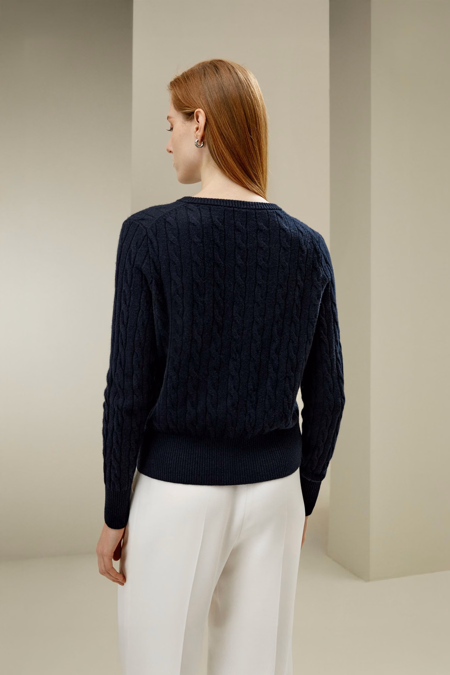 Cardigan de Punto Cable de Cachemira Bebé