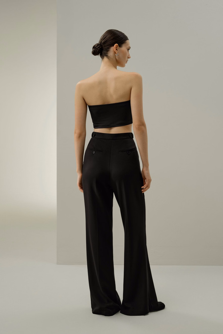 Top bandeau de jersey de seda Breeze
