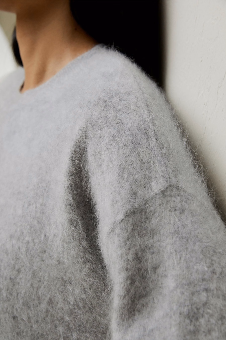 Suéter de cashmere cepillado
