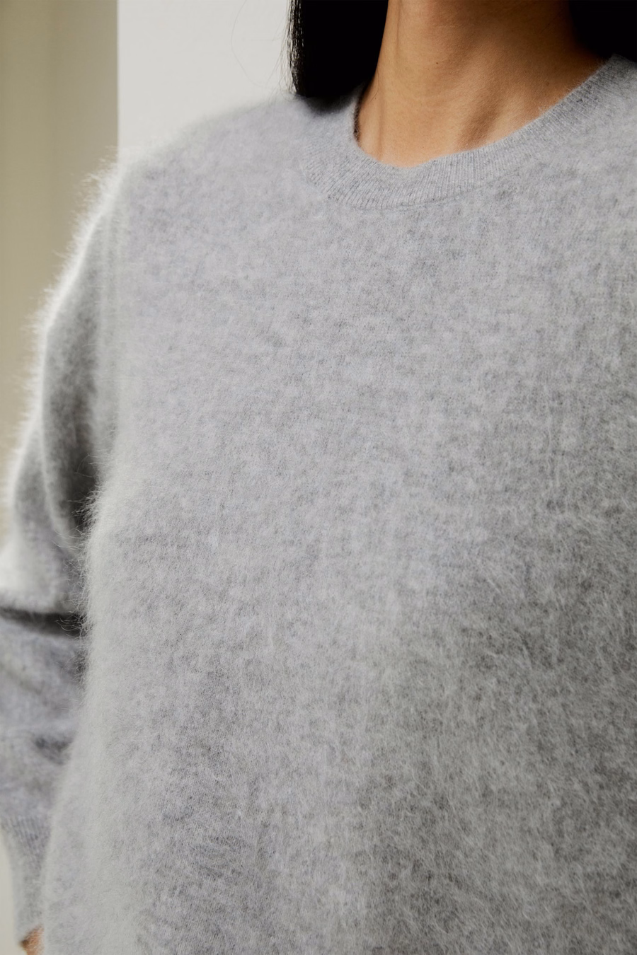 Suéter de cashmere cepillado