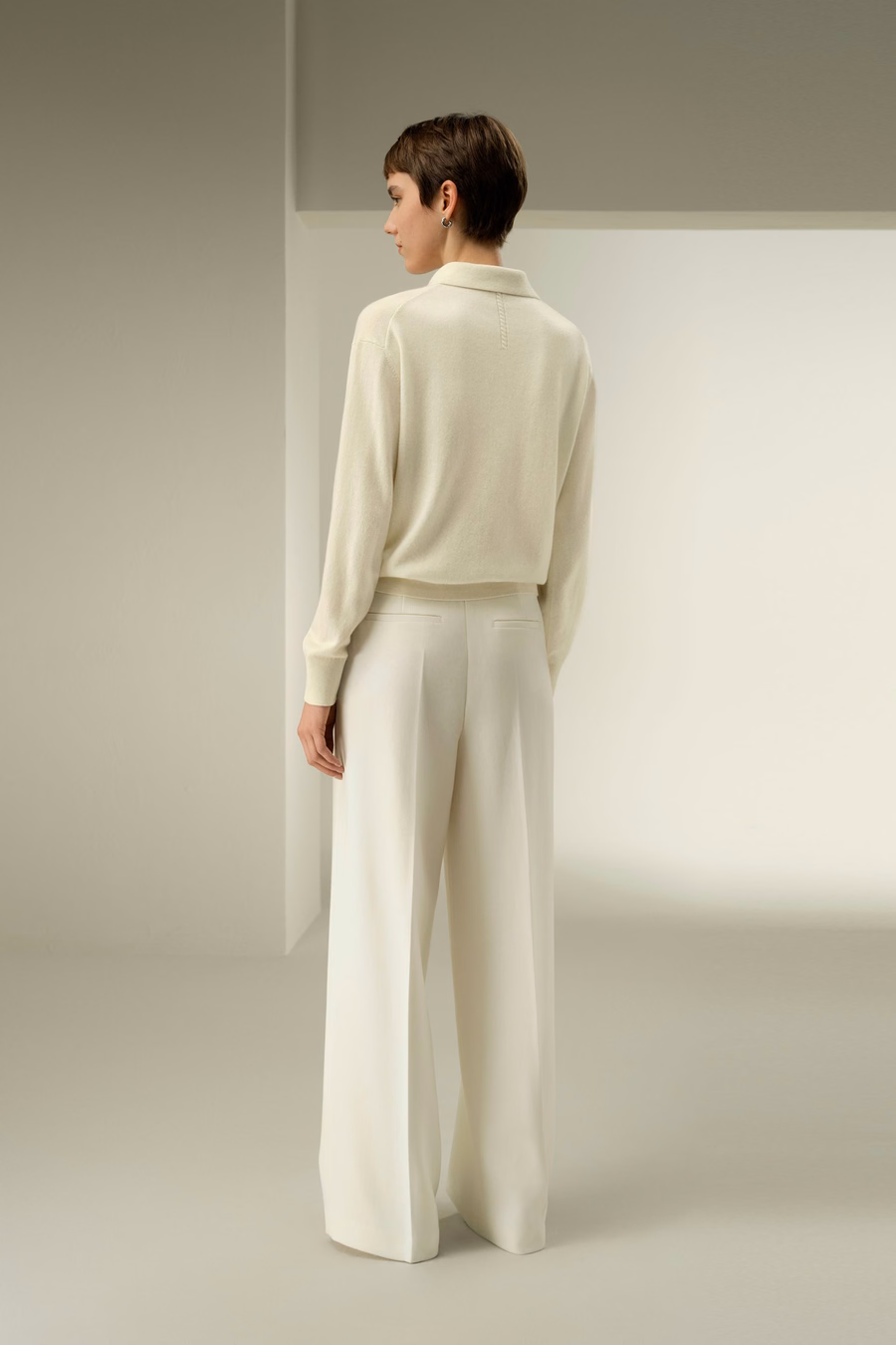 Camisa de polo de cashmere bebé