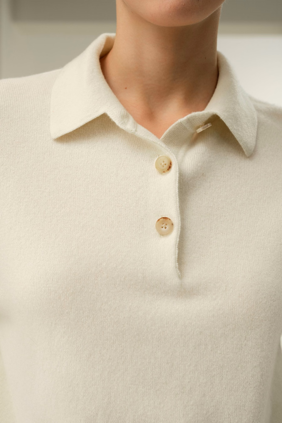 Camisa de polo de cashmere bebé