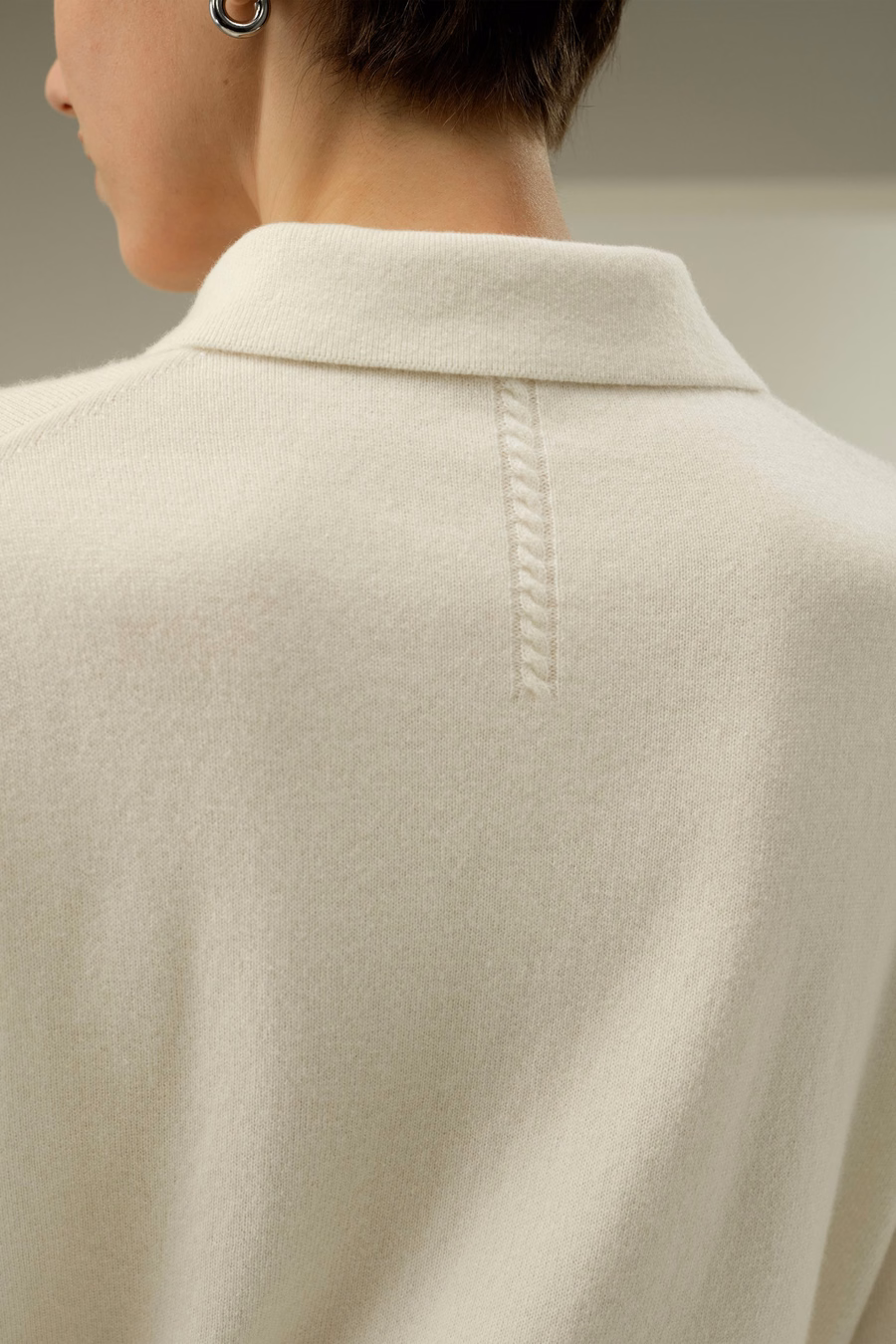 Camisa de polo de cashmere bebé