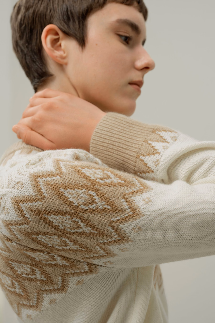 Suéter Fair Isle de Lana y Cachemira