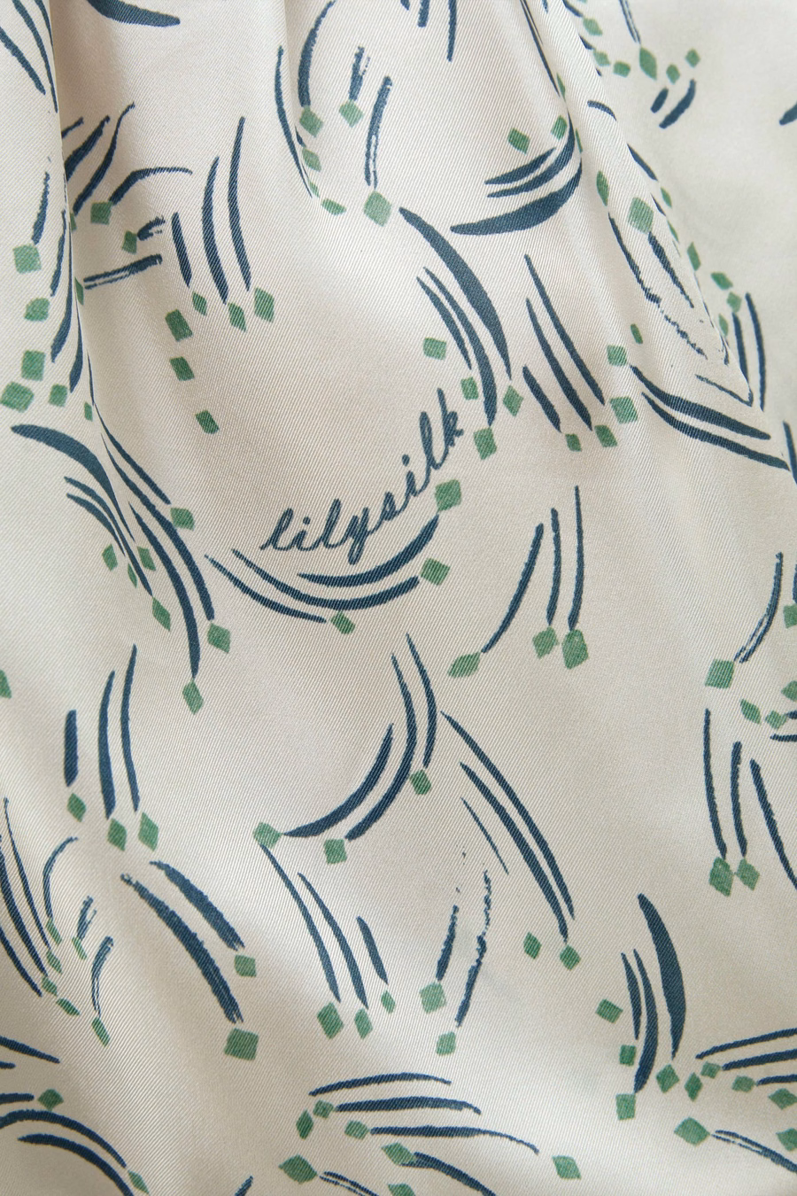 Camisa de impresión botánica abstracta