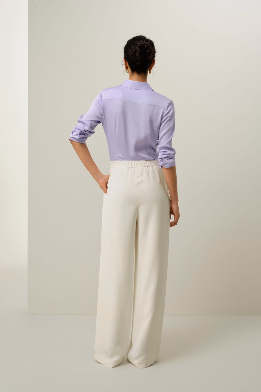 Camisa de Georgette Doble Stretch