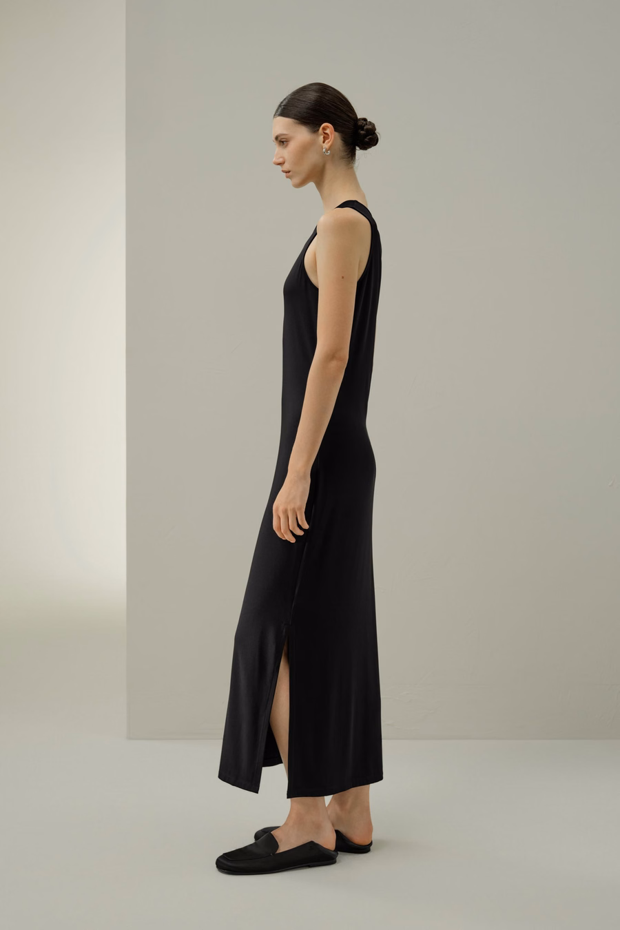 Vestido Maxi Bodycon de Jersey de Seda Breeze