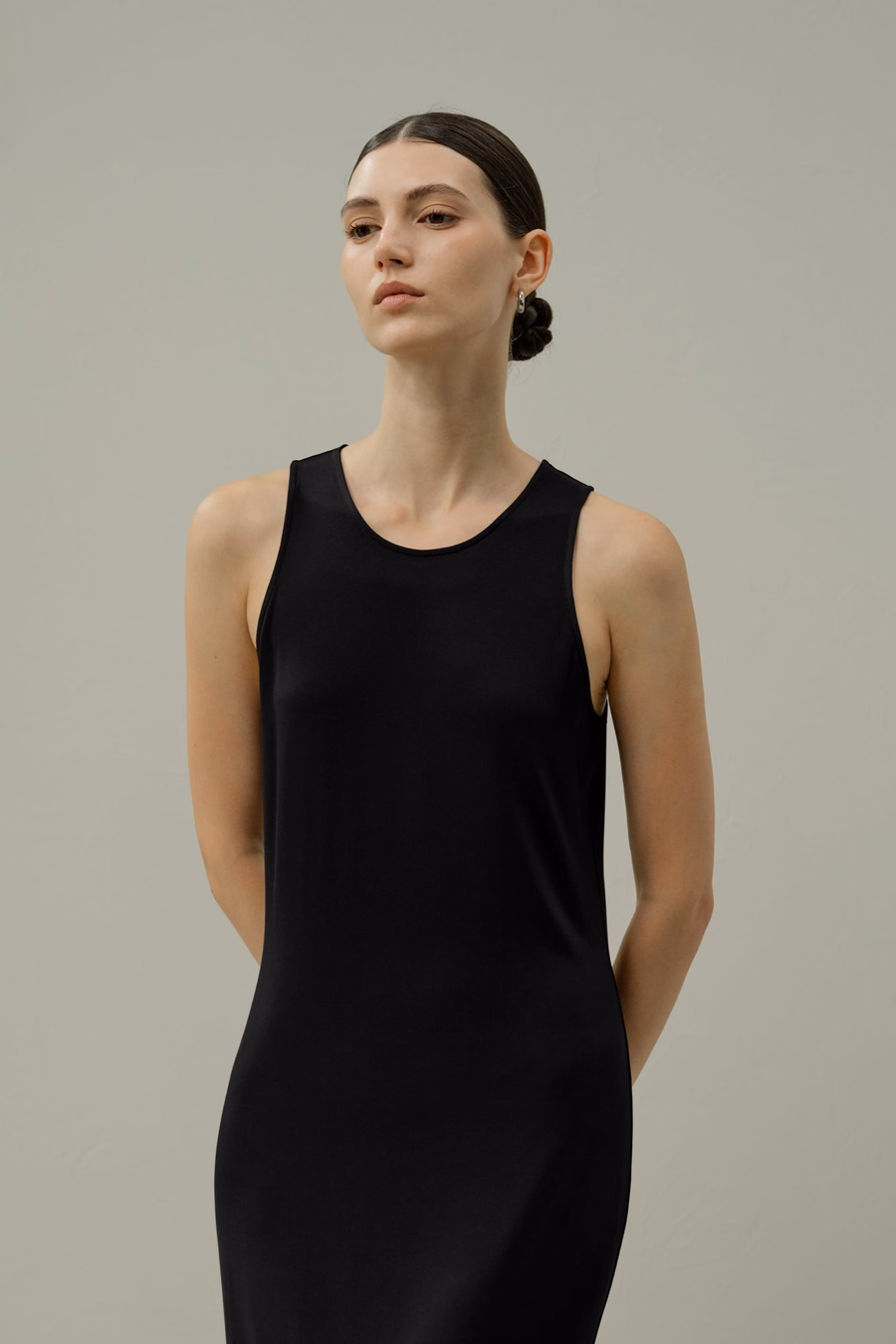 Vestido Maxi Bodycon de Jersey de Seda Breeze