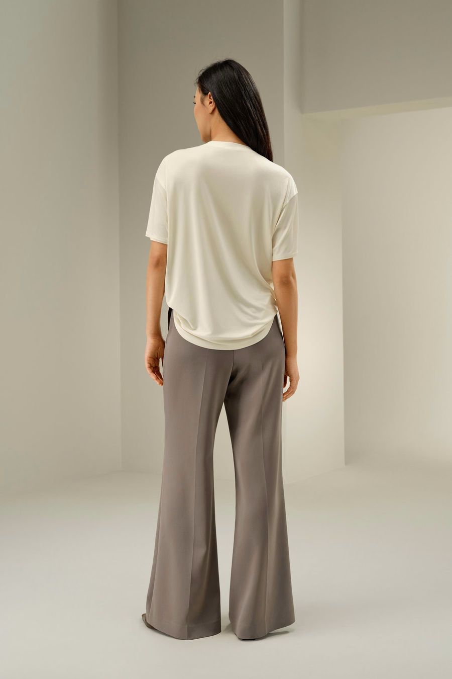 Tee de Jersey de Seda Oversized