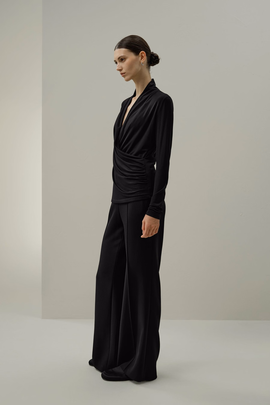 Top envoltorio de jersey de seda Breeze