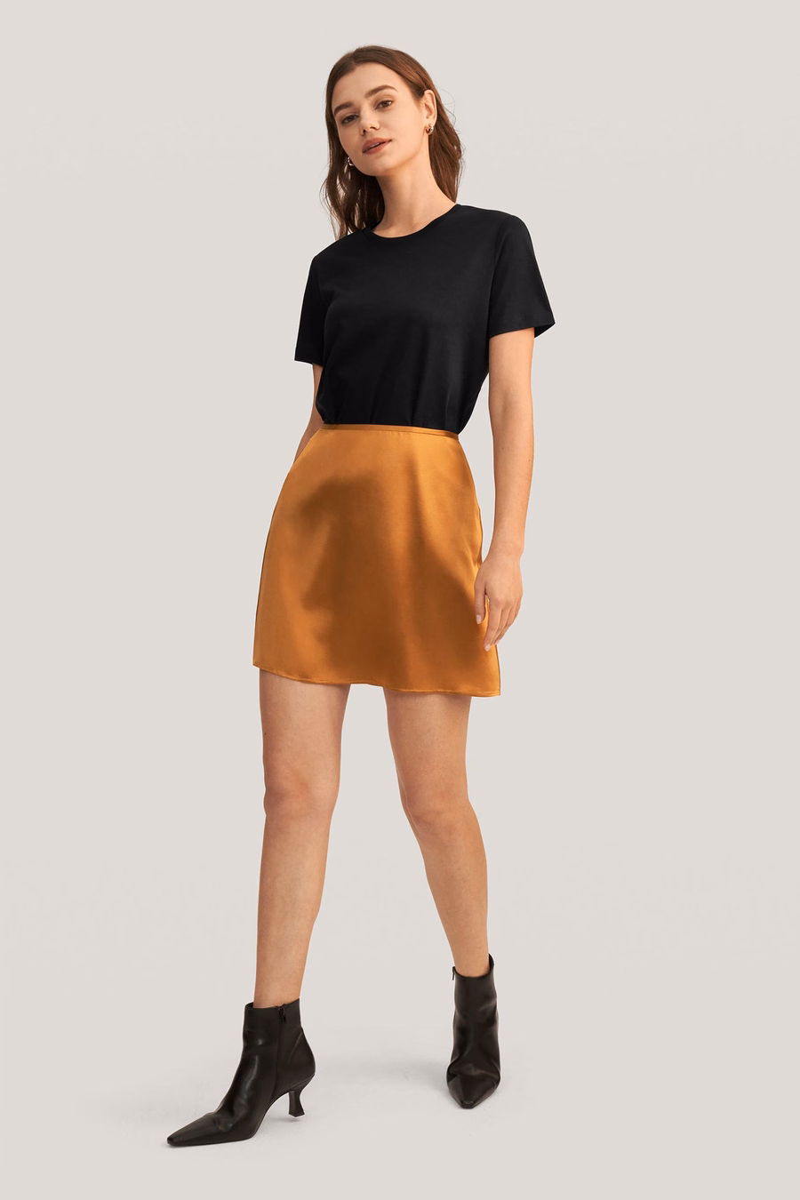 Falda Mini A Línea de Seda