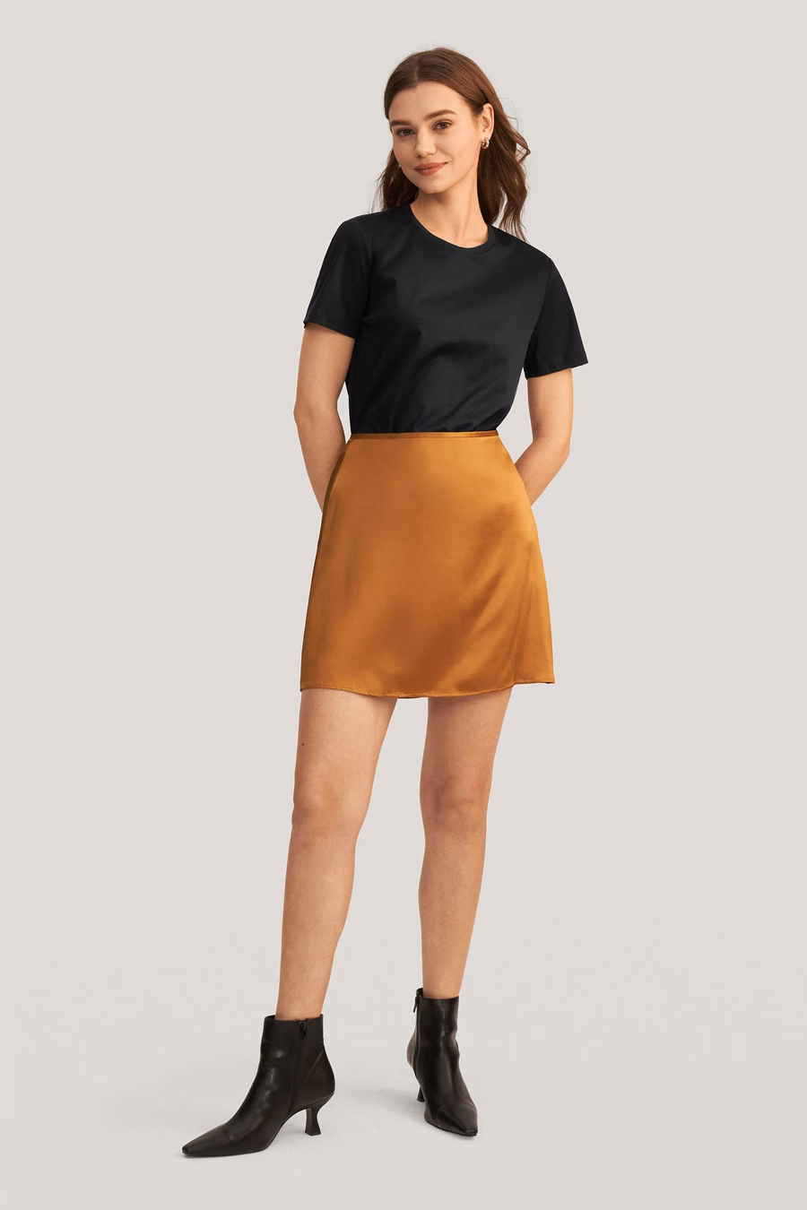 Falda Mini A Línea de Seda