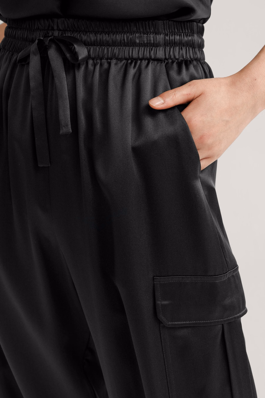 Pantalones de seda Safari