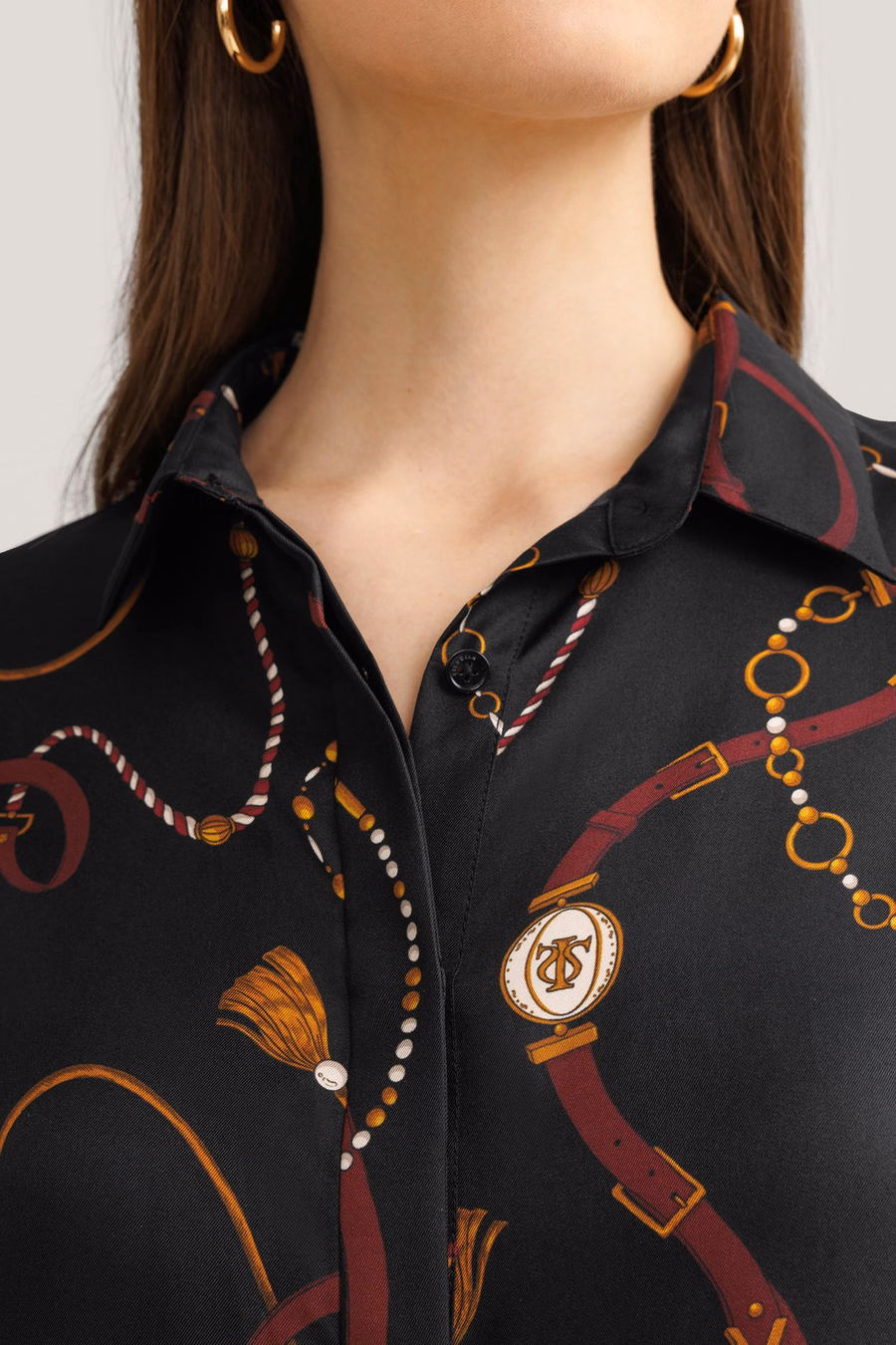 Camisa de Seda con Estampado Louisville