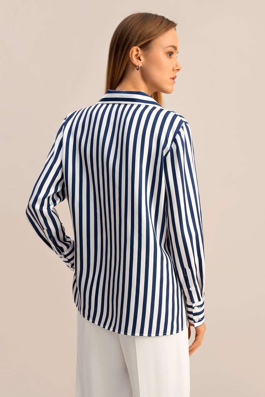 Camisa de seda a rayas Amalfi