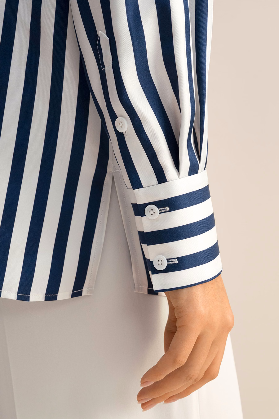 Camisa de seda a rayas Amalfi