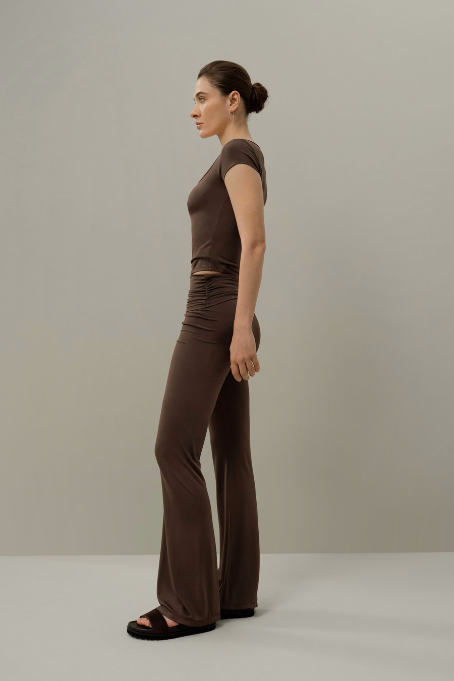 Pantalones Fluid Flare de Jersey de Seda Breeze