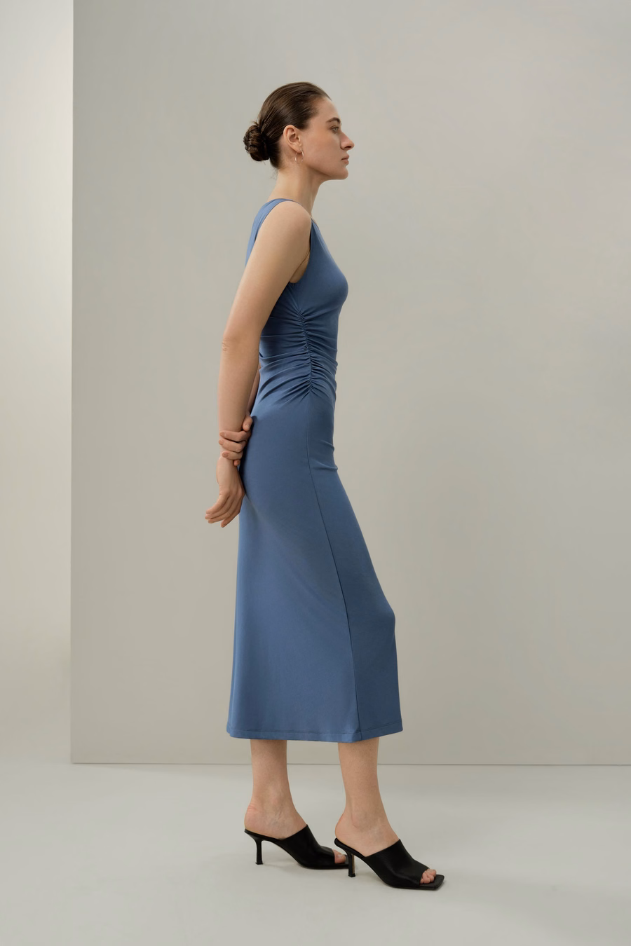 Vestido Asimétrico Slim Fit de Jersey de Seda Breeze