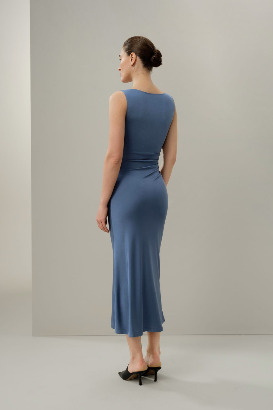 Vestido Asimétrico Slim Fit de Jersey de Seda Breeze