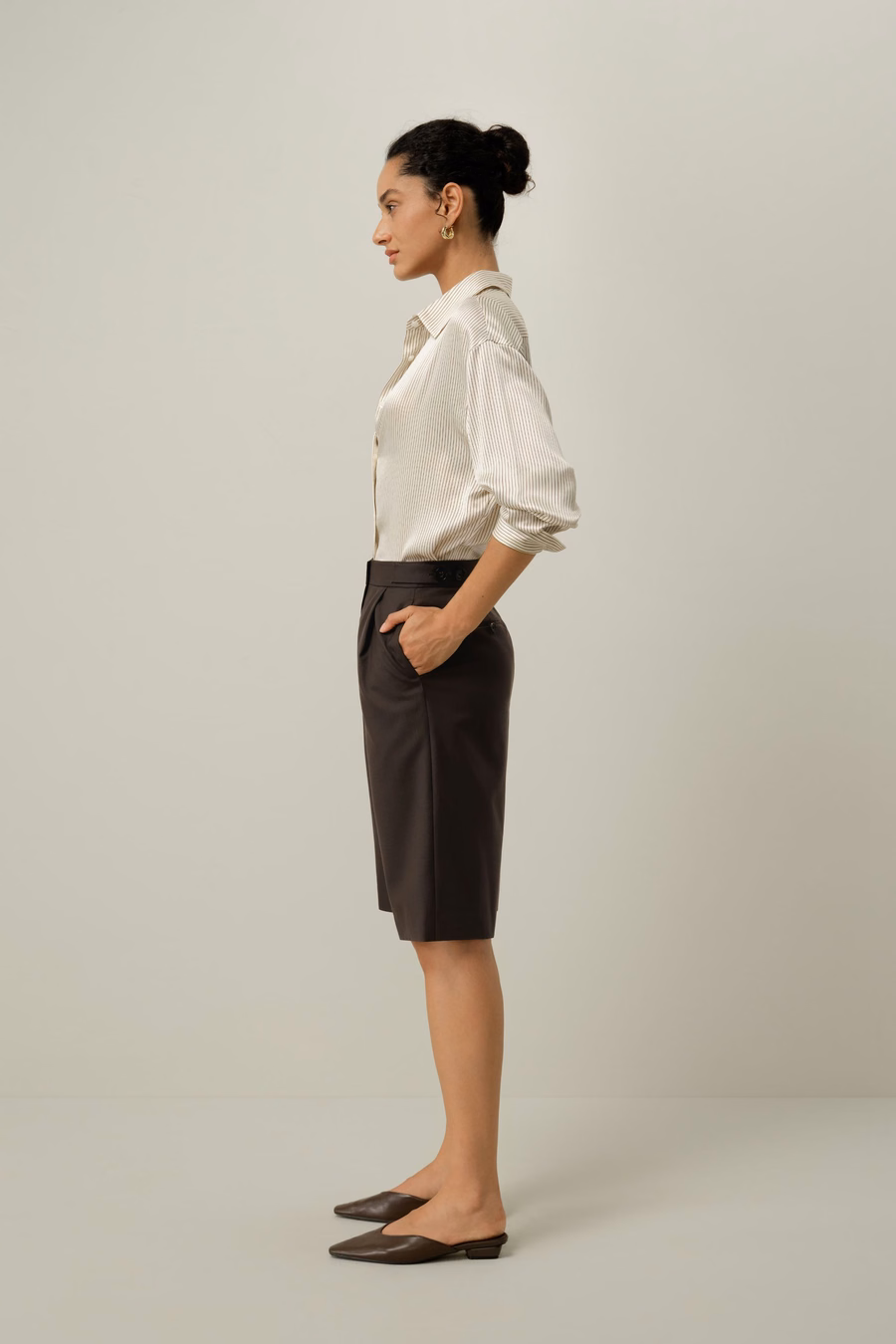 Bermudas de Lana-Seda