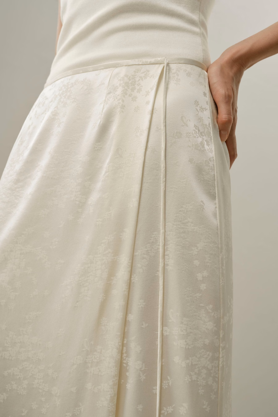 Ying Jacquard Silk Skirt