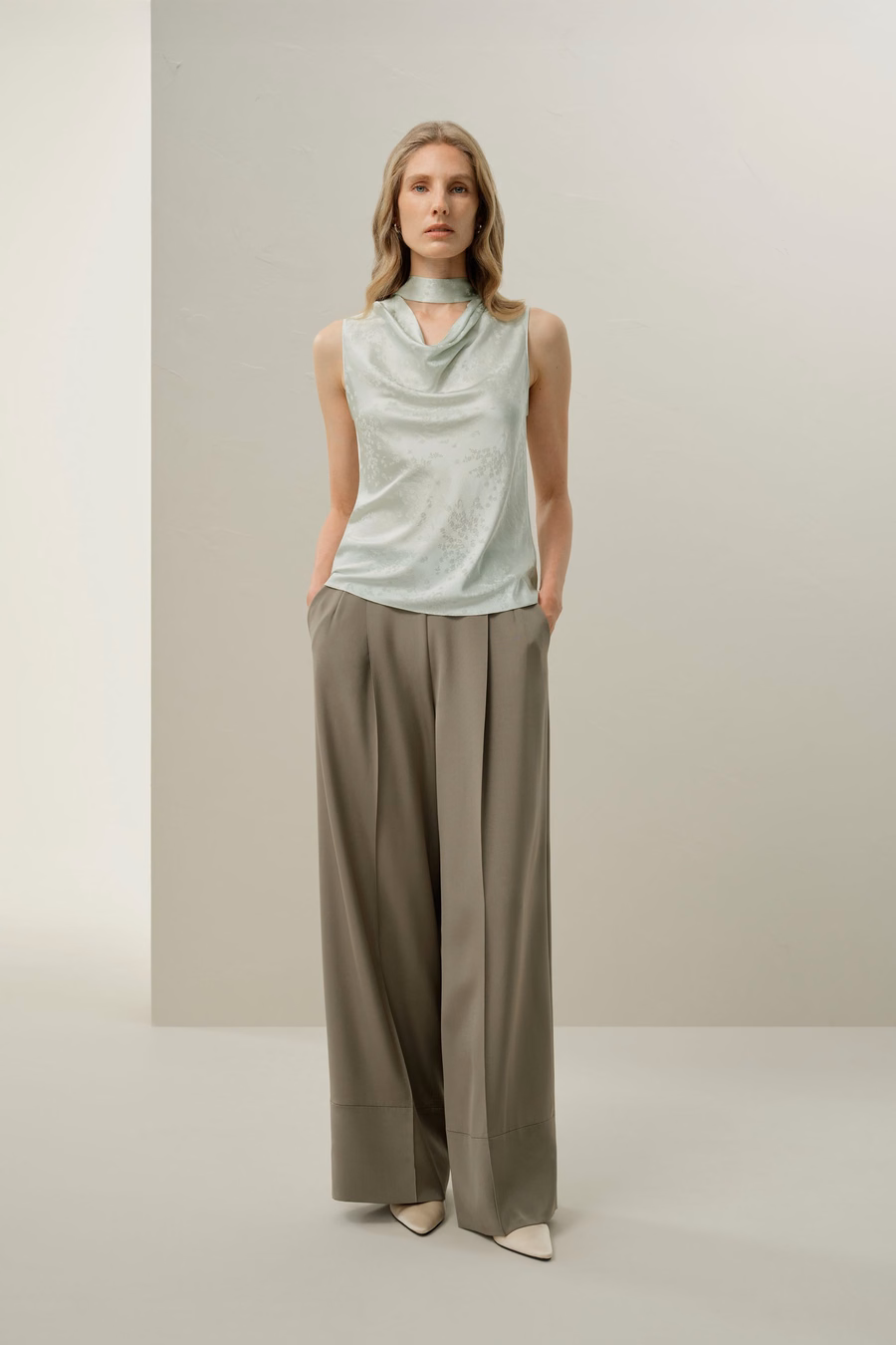 Tanque de Seda Jacquard YING