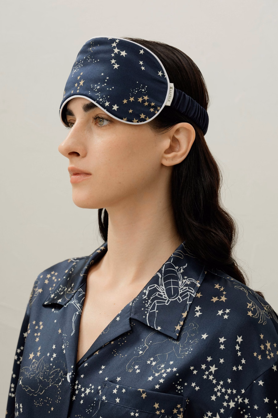 Máscara de Ojos de Seda Zodiacal de Escorpio